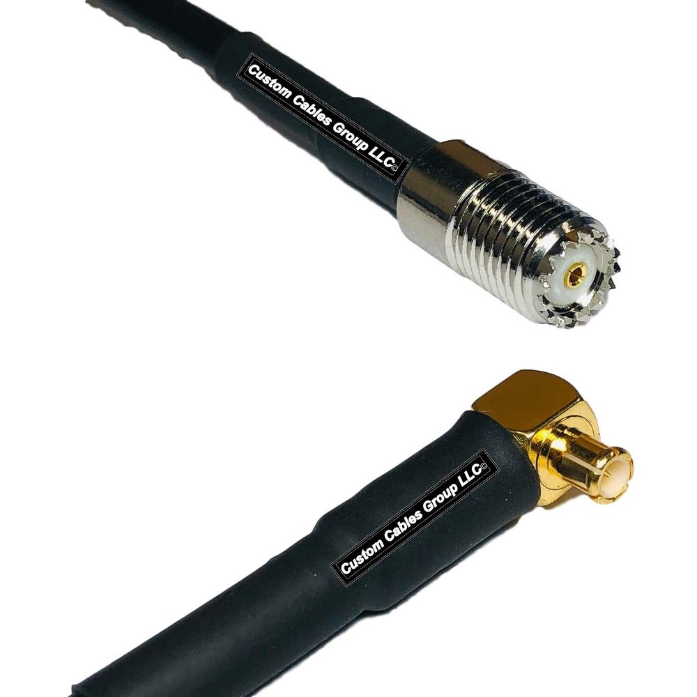 10 feet RFC240 KSR240 Mini UHF Female to MCX Male Angle RF Pigtail Coaxial Cable