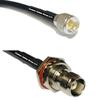 6 feet RFC240 KSR240 Mini UHF Male to TNC Female Bulkhead RF Pigtail Coaxial Cable view 1