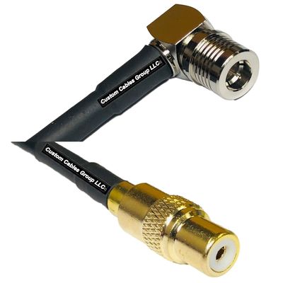 10 feet RFC240 KSR240 QMA Male Angle to RCA Female RF Pigtail Coaxial Cable