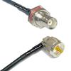 25 feet RFC240 KSR240 BNC Female Big Bulkhead to UHF Male Angle RF Pigtail Coaxial Cable view 1