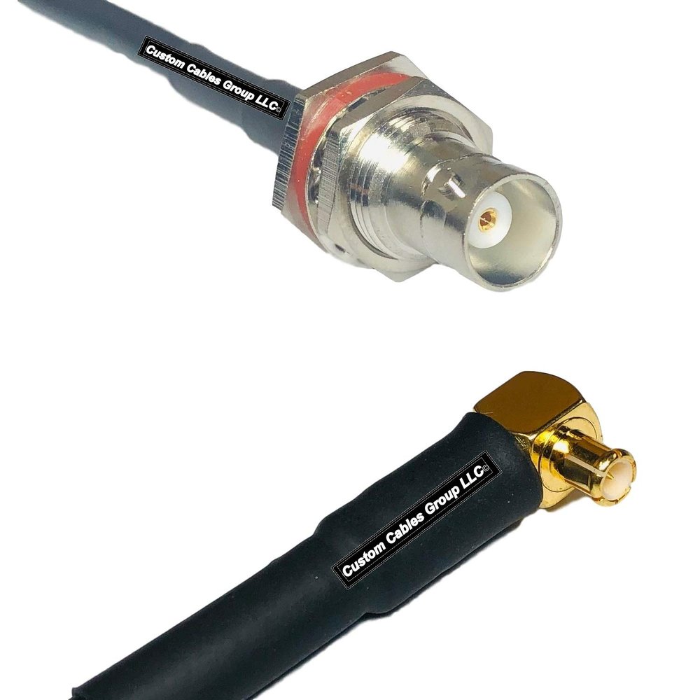 10 feet RFC240 KSR240 BNC Female Big Bulkhead to MCX Male Angle RF Pigtail Coaxial Cable