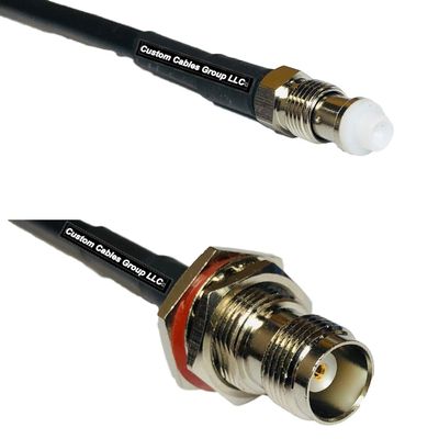 10 feet RFC240 KSR240 FME Female to TNC Female Bulkhead RF Pigtail Coaxial Cable