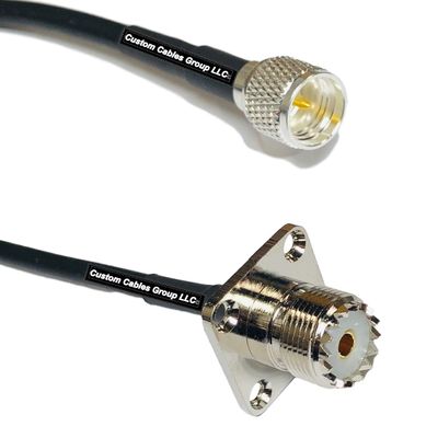 10 feet RFC240 KSR240 Mini UHF Male to UHF Female Flange RF Pigtail Coaxial Cable