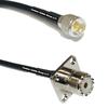 10 feet RFC240 KSR240 Mini UHF Male to UHF Female Flange RF Pigtail Coaxial Cable view 1