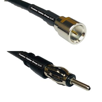 10 feet RFC240 KSR240 FME Male to AM/FM Male RF Pigtail Coaxial Cable