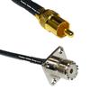 10 feet RFC240 KSR240 RCA Male to UHF Female Flange RF Pigtail Coaxial Cable view 1