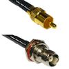 25 feet RFC240 KSR240 RCA Male to TNC Female Bulkhead RF Pigtail Coaxial Cable view 1