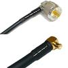 25 feet RFC240 KSR240 UHF Male Angle to MCX Male Angle RF Pigtail Coaxial Cable view 1