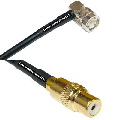 25 feet RFC240 KSR240 TNC Male Angle to RCA Female RF Pigtail Coaxial Cable