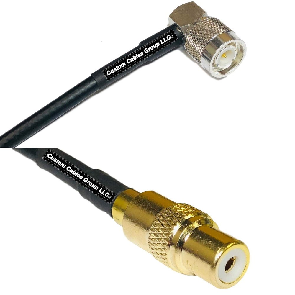 25 feet RFC240 KSR240 TNC Male Angle to RCA Female RF Pigtail Coaxial Cable