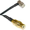 25 feet RFC240 KSR240 TNC Male Angle to RCA Female RF Pigtail Coaxial Cable view 1