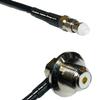 50 feet RFC240 KSR240 FME Female to UHF Female Angle Bulkhead RF Pigtail Coaxial Cable view 1