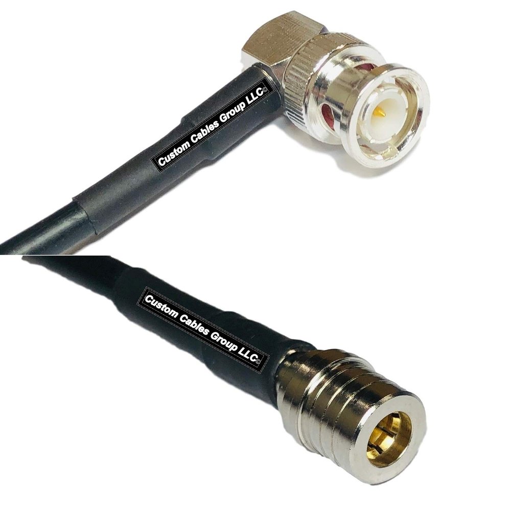 10 feet RFC240 KSR240 BNC Male Angle to QMA Male RF Pigtail Coaxial Cable