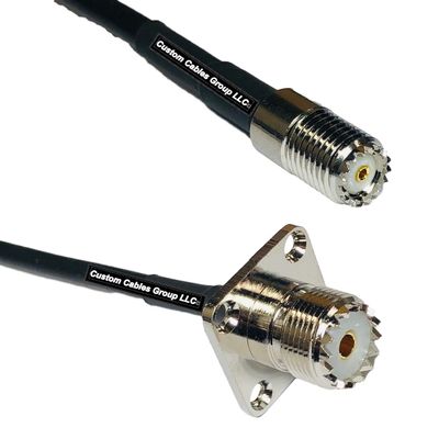 10 feet RFC240 KSR240 Mini UHF Female to UHF Female Flange RF Pigtail Coaxial Cable