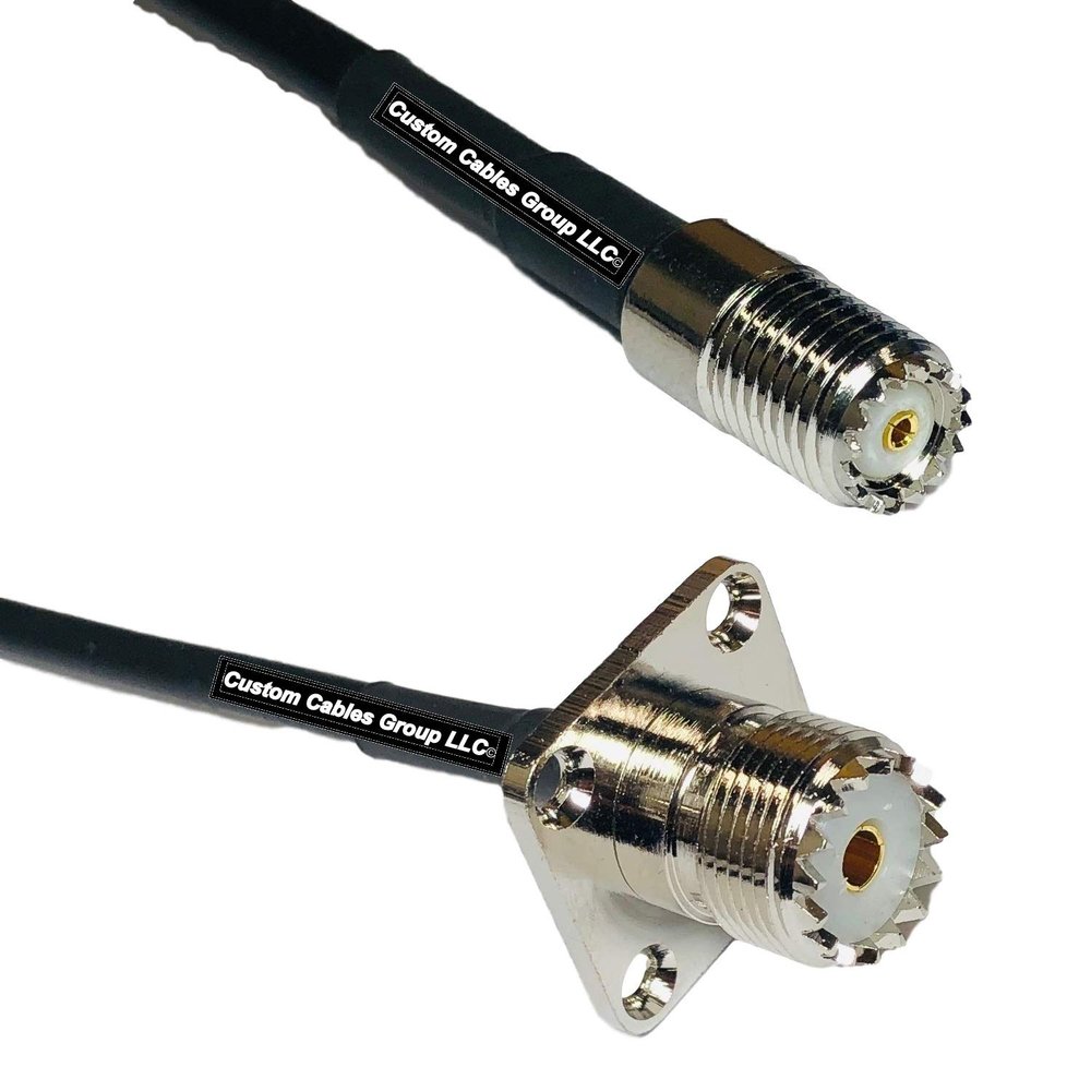 10 feet RFC240 KSR240 Mini UHF Female to UHF Female Flange RF Pigtail Coaxial Cable