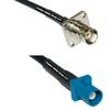 25 feet RFC240 KSR240 BNC Flange Female to Fakra Z Male RF Pigtail Coaxial Cable view 1