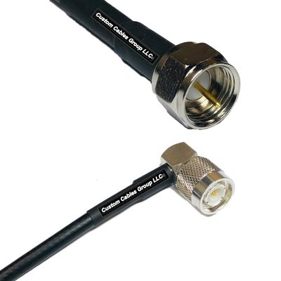 10 feet RFC240 KSR240 F Male to TNC Male Angle RF Pigtail Coaxial Cable