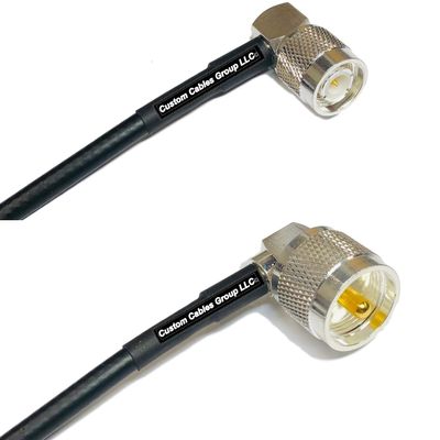 50 feet RFC240 KSR240 TNC Male Angle to UHF Male Angle RF Pigtail Coaxial Cable