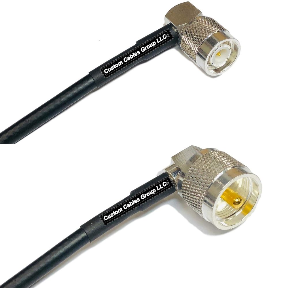 50 feet RFC240 KSR240 TNC Male Angle to UHF Male Angle RF Pigtail Coaxial Cable