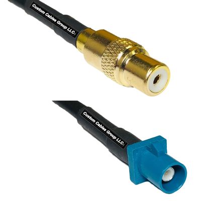 25 feet RFC240 KSR240 RCA Female to Fakra Z Male RF Pigtail Coaxial Cable