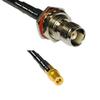 10 feet RFC240 KSR240 TNC Female Bulkhead to SMB Female RF Pigtail Coaxial Cable view 1