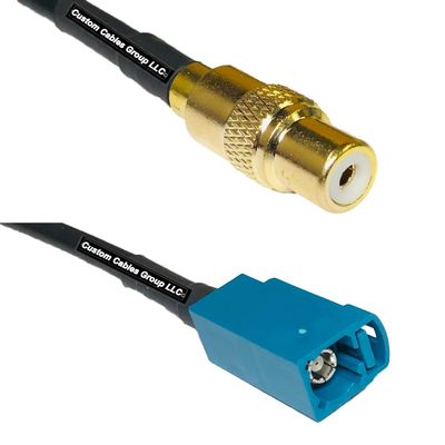 10 feet RFC240 KSR240 RCA Female to Fakra Z Female RF Pigtail Coaxial Cable