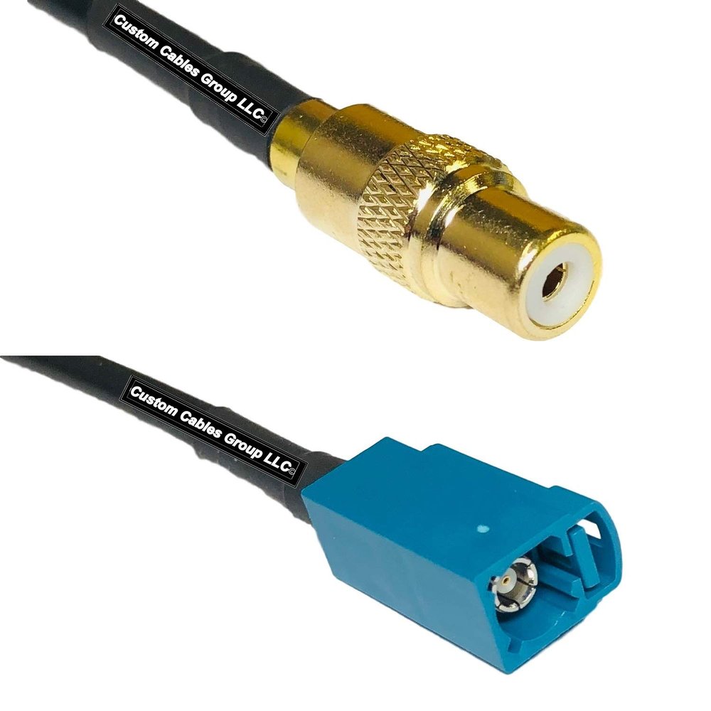 10 feet RFC240 KSR240 RCA Female to Fakra Z Female RF Pigtail Coaxial Cable