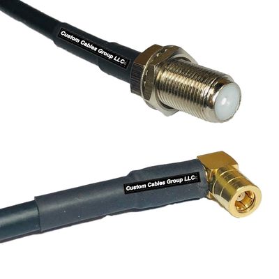 10 feet RFC240 KSR240 F Female to SMB Female Angle RF Pigtail Coaxial Cable