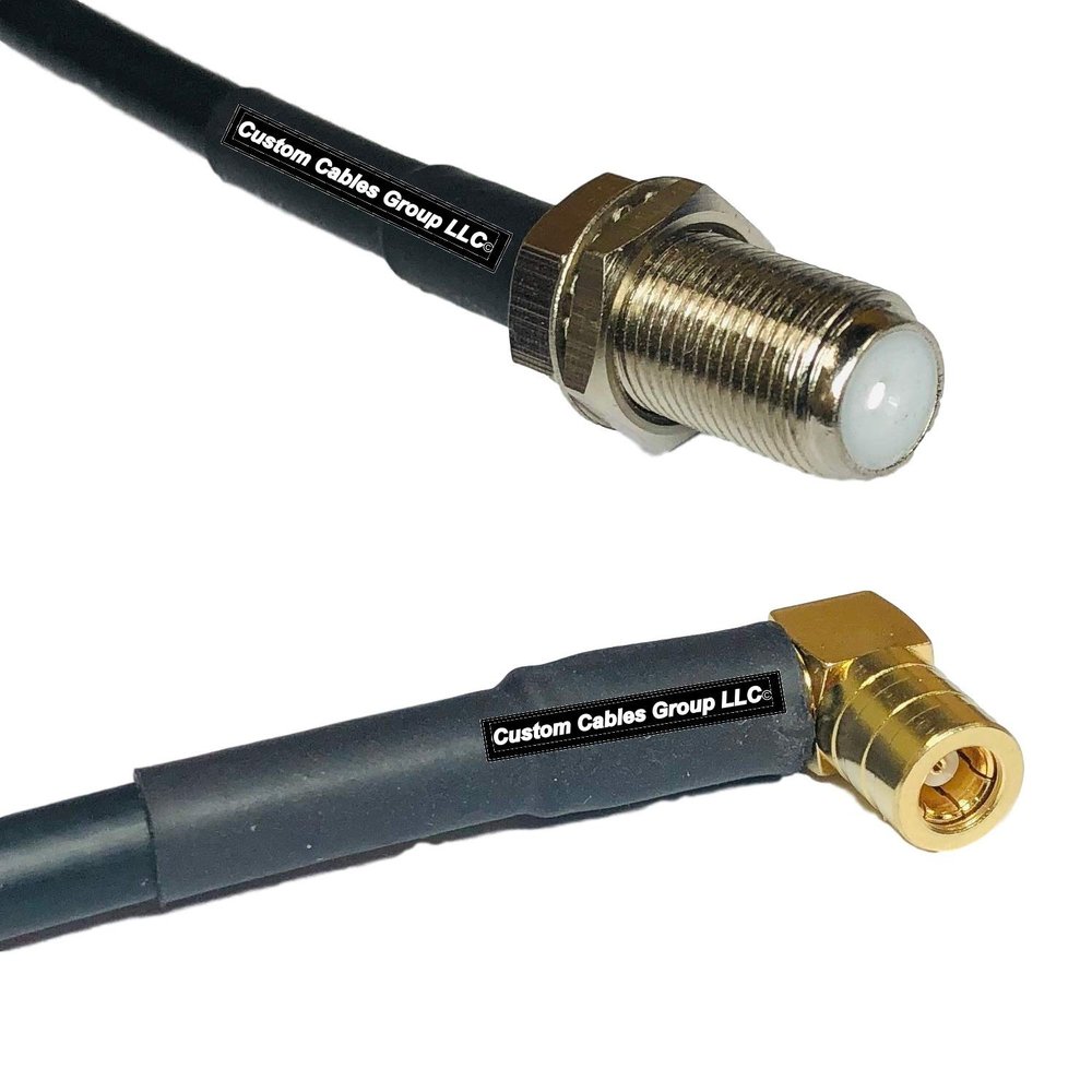 10 feet RFC240 KSR240 F Female to SMB Female Angle RF Pigtail Coaxial Cable