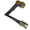 10 feet RFC240 KSR240 F Male Angle to TNC Female RF Pigtail Coaxial Cable view 1