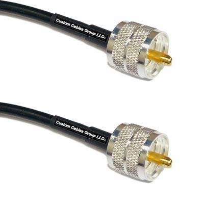 50 feet RFC240 KSR240 PL259 UHF Male to PL259 UHF Male RF Pigtail Coaxial Cable