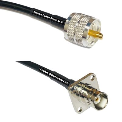 10 feet RFC240 KSR240 PL259 UHF Male to BNC Flange Female RF Pigtail Coaxial Cable