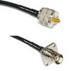 10 feet RFC240 KSR240 PL259 UHF Male to BNC Flange Female RF Pigtail Coaxial Cable view 1