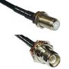 10 feet RFC240 KSR240 F Female to RP-TNC Female Bulkhead RF Pigtail Coaxial Cable view 1