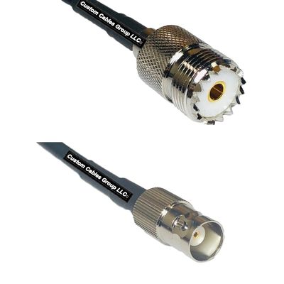 50 feet RFC240 KSR240 SO239 UHF Female to BNC Female RF Pigtail Coaxial Cable
