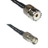 50 feet RFC240 KSR240 SO239 UHF Female to BNC Female RF Pigtail Coaxial Cable view 1