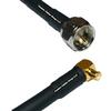 10 feet RFC240 KSR240 F Male to MCX Male Angle RF Pigtail Coaxial Cable view 1