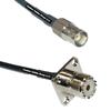25 feet RFC240 KSR240 BNC Female to UHF Female Flange RF Pigtail Coaxial Cable view 1