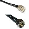 10 feet RFC240 KSR240 TNC Male to F Male RF Pigtail Coaxial Cable view 1