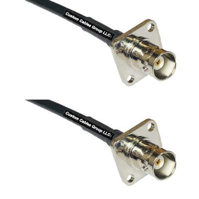 10 feet RFC240 KSR240 BNC Flange Female to BNC Flange Female RF Pigtail Coaxial Cable