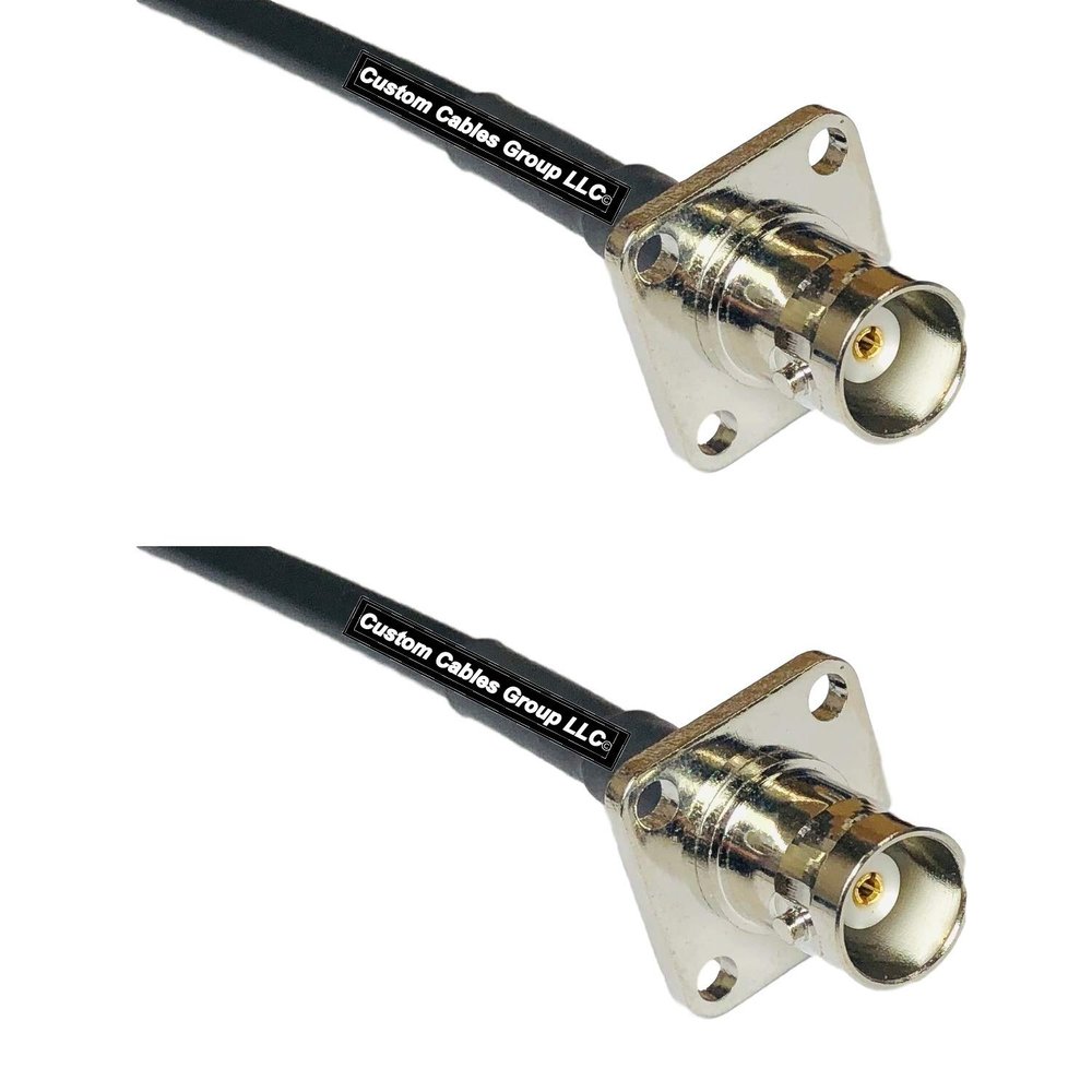 10 feet RFC240 KSR240 BNC Flange Female to BNC Flange Female RF Pigtail Coaxial Cable