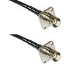 10 feet RFC240 KSR240 BNC Flange Female to BNC Flange Female RF Pigtail Coaxial Cable view 1