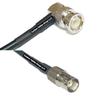 10 feet RFC240 KSR240 BNC Male Angle to BNC Female RF Pigtail Coaxial Cable view 1