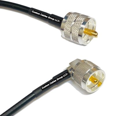 10 feet RFC240 KSR240 PL259 UHF Male to UHF Male Angle RF Pigtail Coaxial Cable