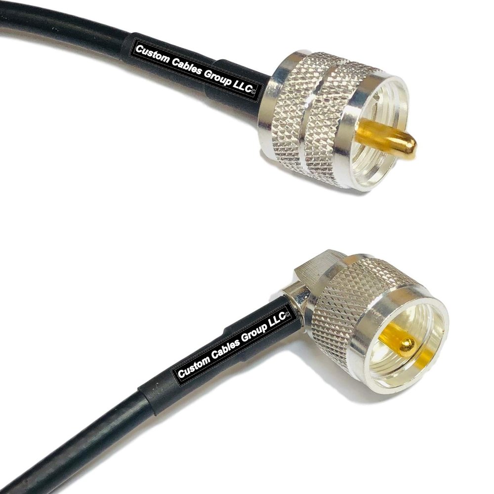 10 feet RFC240 KSR240 PL259 UHF Male to UHF Male Angle RF Pigtail Coaxial Cable