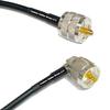 10 feet RFC240 KSR240 PL259 UHF Male to UHF Male Angle RF Pigtail Coaxial Cable view 1