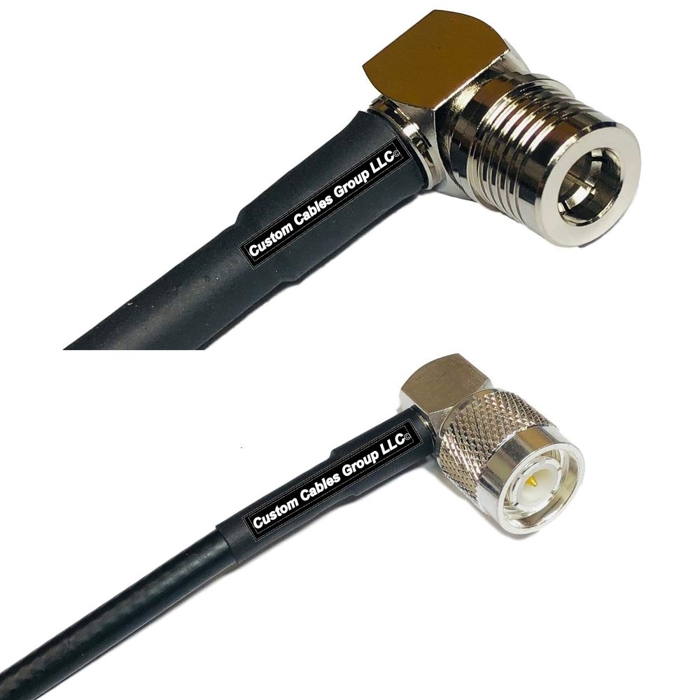 10 feet RFC240 KSR240 QMA Male Angle to TNC Male Angle RF Pigtail Coaxial Cable