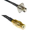 10 feet RFC240 KSR240 BNC Flange Female to RCA Female RF Pigtail Coaxial Cable view 1