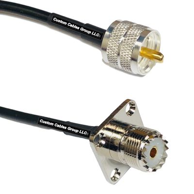 10 feet RFC240 KSR240 PL259 UHF Male to UHF Female Flange RF Pigtail Coaxial Cable