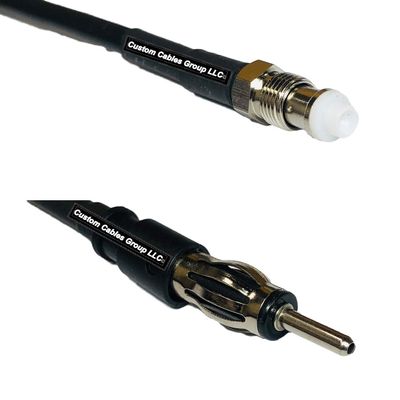 10 feet RFC240 KSR240 FME Female to AM/FM Male RF Pigtail Coaxial Cable